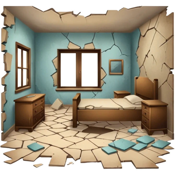 Damaged Building Interior emoji