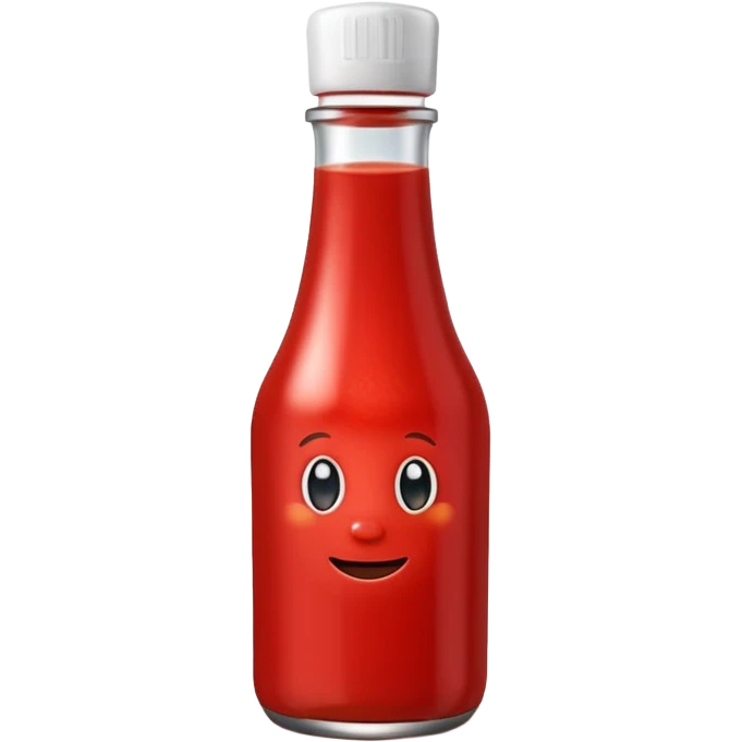 en ketchup som är kär emoji