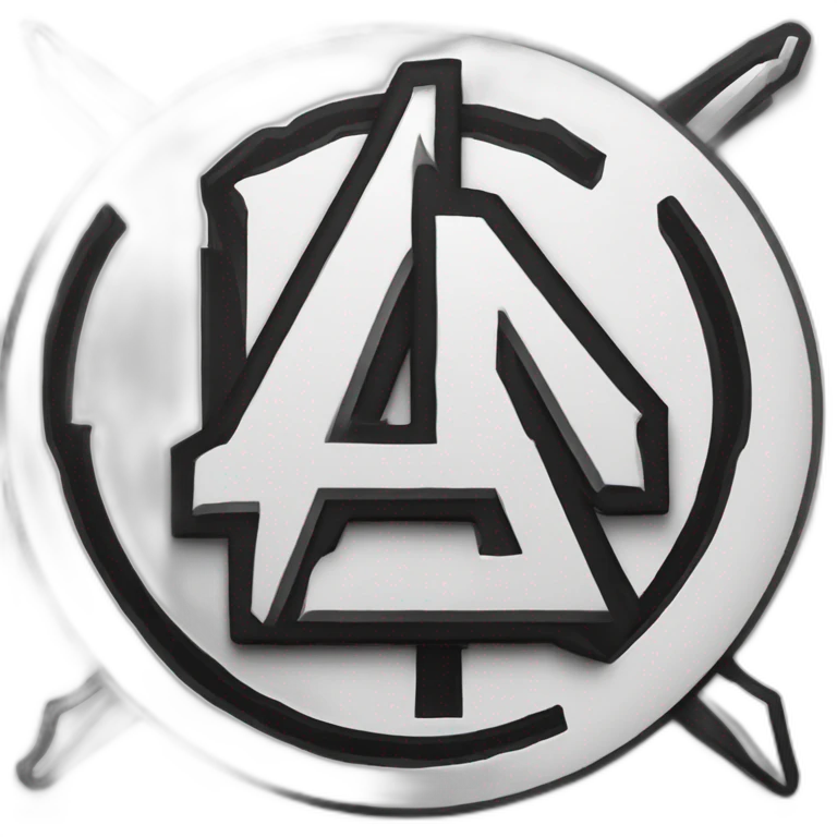 a black letter a on a white background, inspired by Anton Ažbe, tumblr, attack on titan anime style, autocad, assassins creed, logo without text emoji