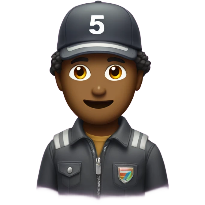 the number 54 with a cool background emoji