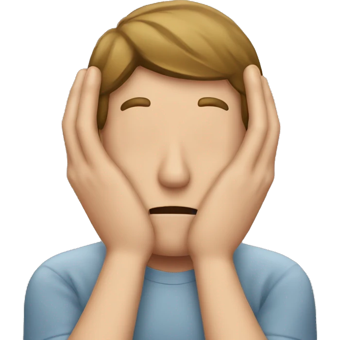 man blocking his ears with his fingers  emoji