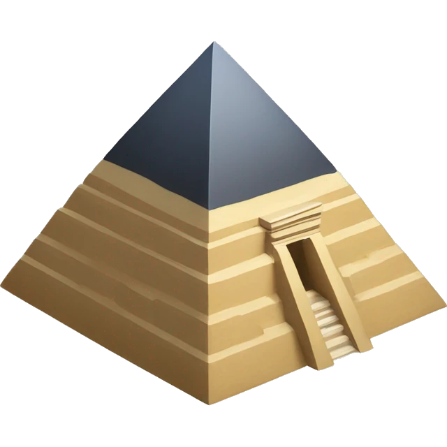 Une pyramide égyptienne emoji