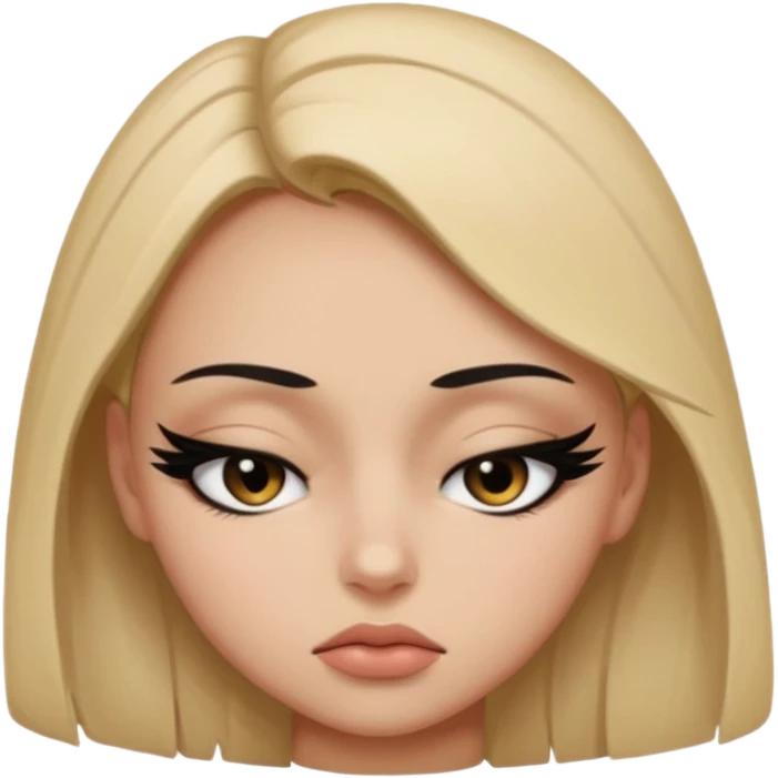 deadly stare one eye emoji girl  emoji