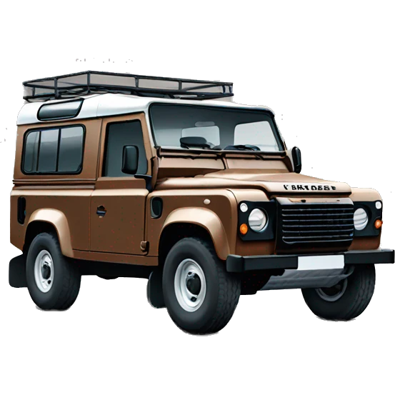 Brown Land Rover defender emoji