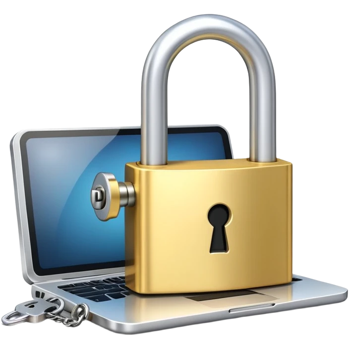 Computer with unlocked padlock representing unrestricted AI emoji