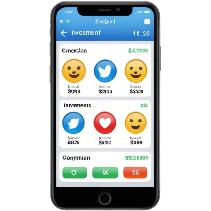 Investment application
 emoji