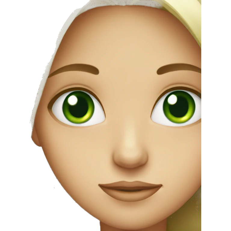 girl with green eyes emoji
