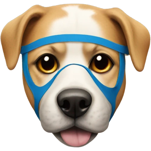 Dog wearing a mask  emoji