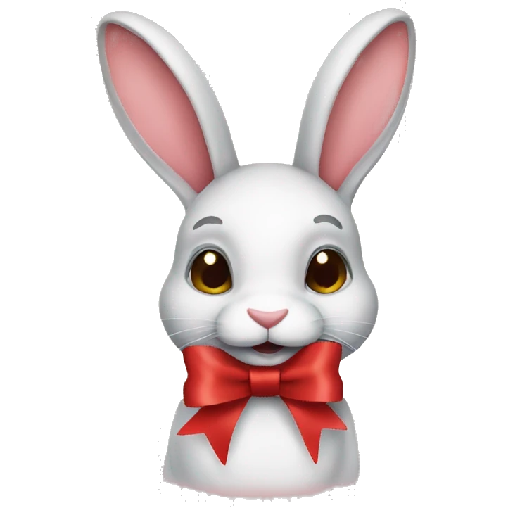 rabbit with ribbon emoji