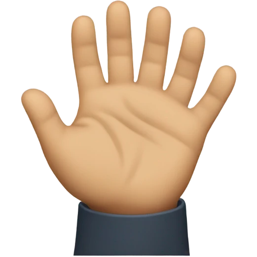 talk to the hand emoji