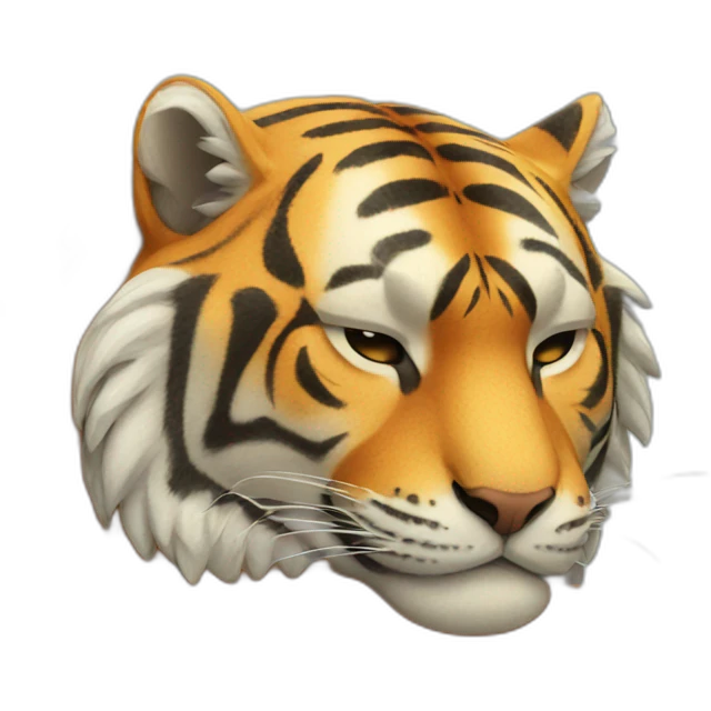 Sleeping tiger emoji