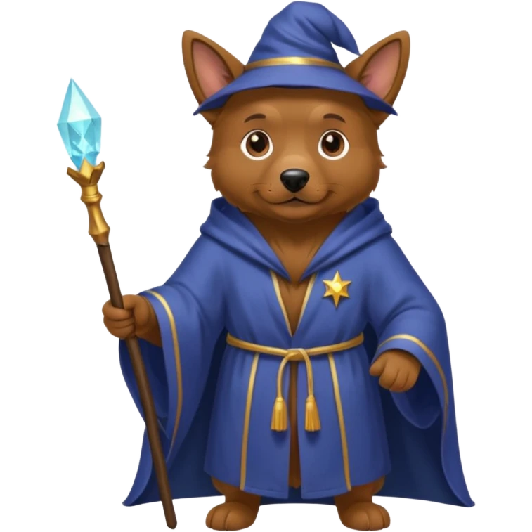 Dog wizard emoji