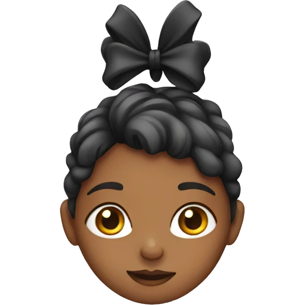 girl with bow emoji