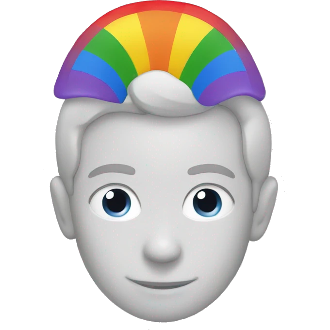 Half rainbow emoji