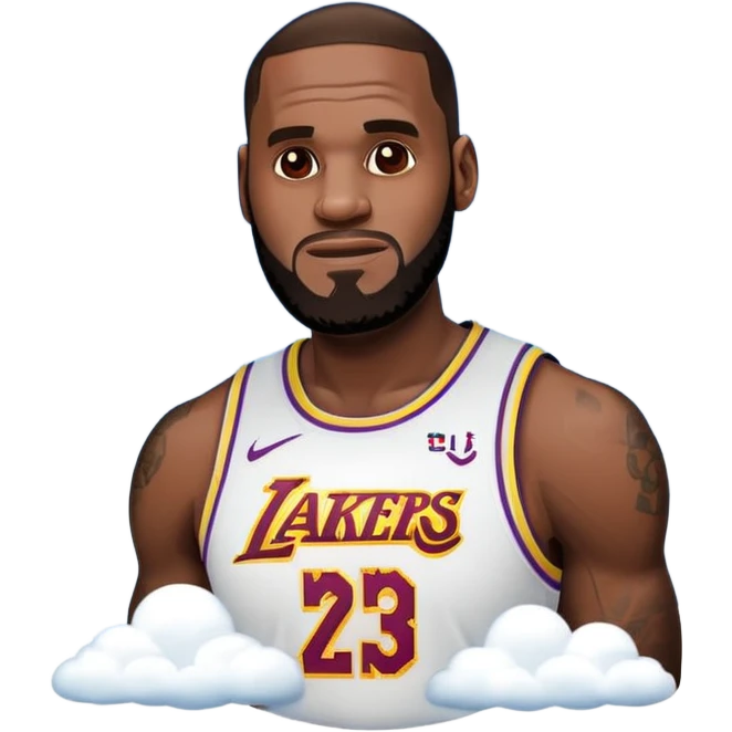 lebron james coin emoji  and text on the emoji niggas in the sky emoji