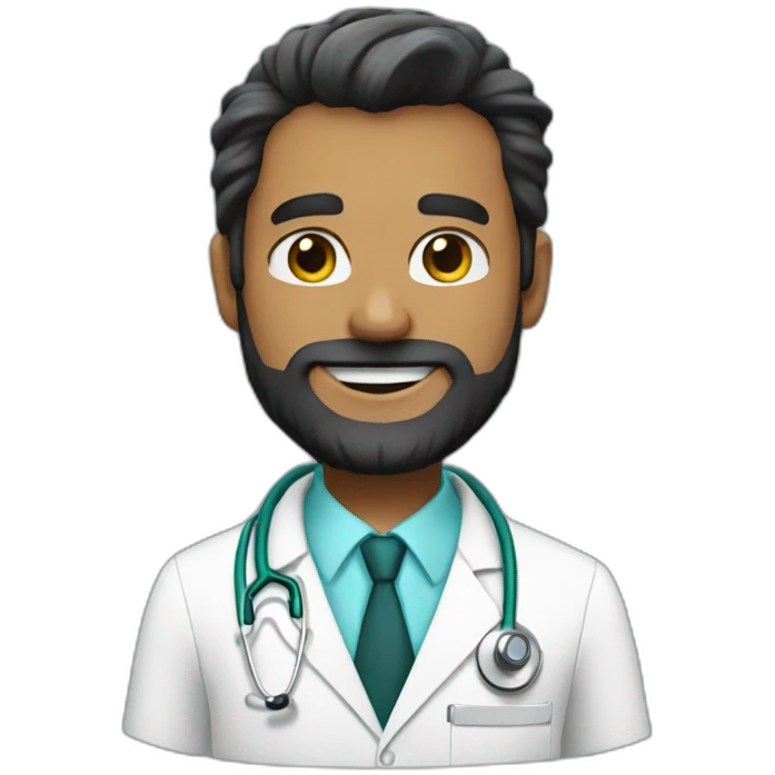 doctor - beard - smiles emoji