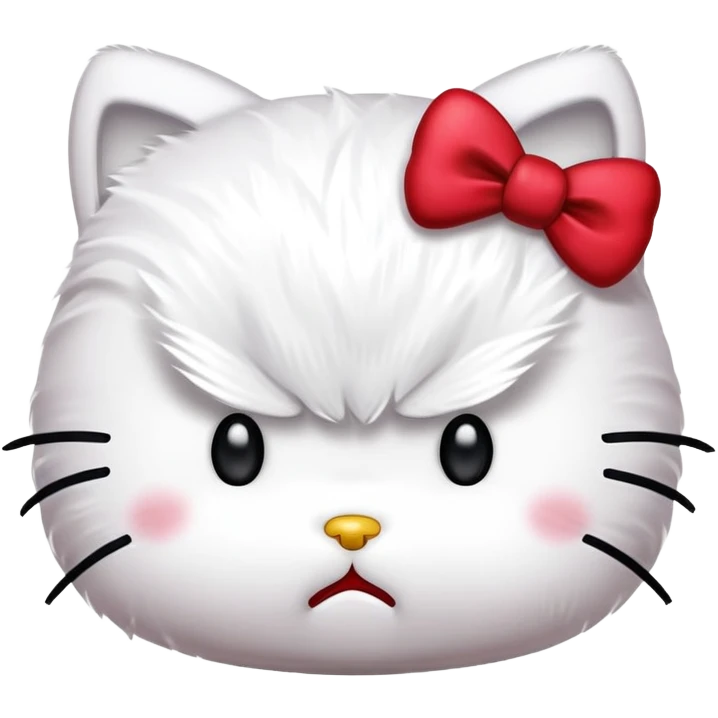 Angry hello kitty  emoji