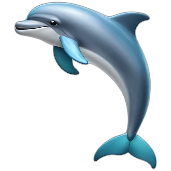 Dolphin dancing emoji