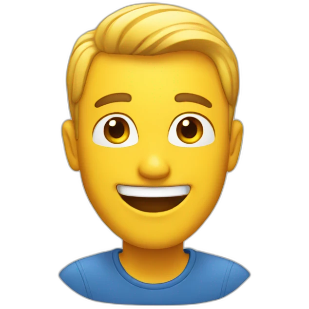 a happy man emoji