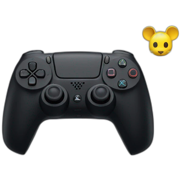 une ps5 sur un rat emoji