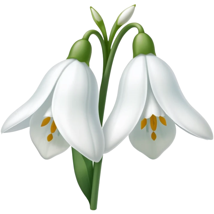 snowdrop flower emoji