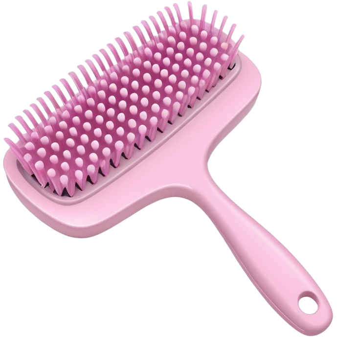 light pink hairbrush emoji