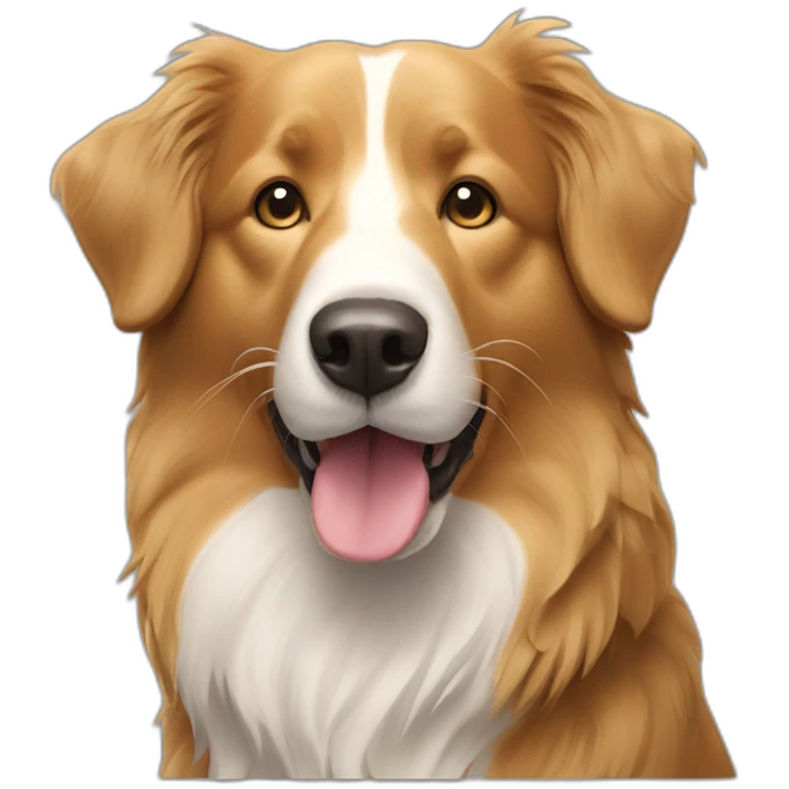 border collie golden retriever dog emoji