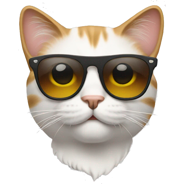 Cat with sunglasses emoji
