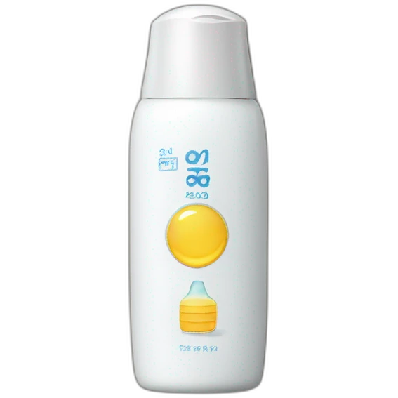 Sunscreen bottle emoji