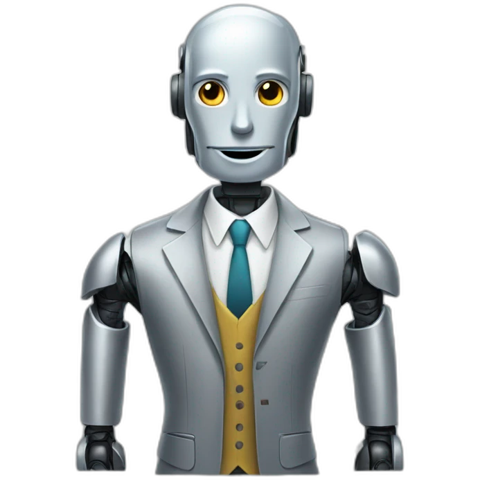 businessperson robot emoji