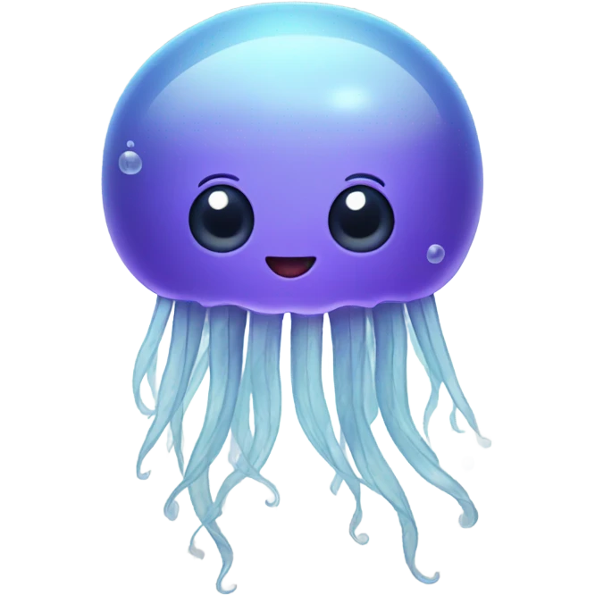 A smiling jellyfish emoji
