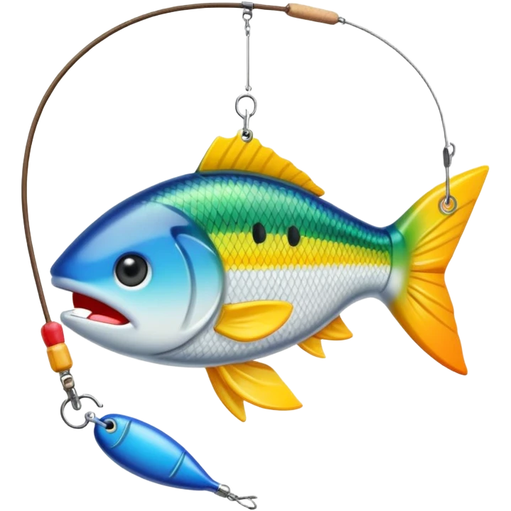 fake bait fishing emoji