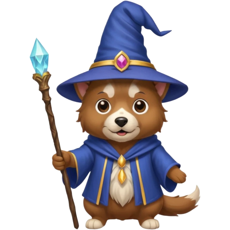 Dog wizard emoji