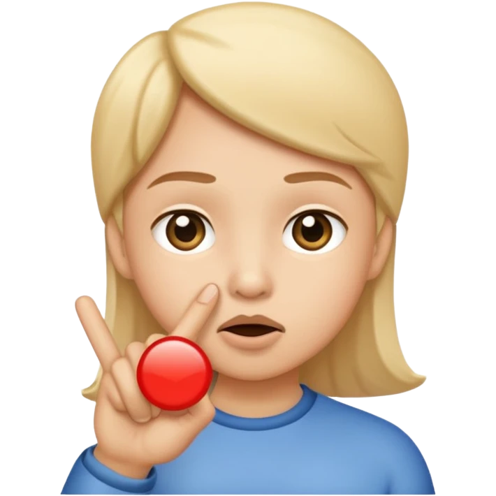 shushing finger emoji