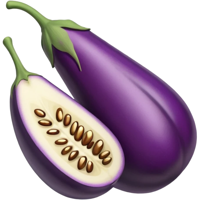 brinjal with small cut piece  emoji