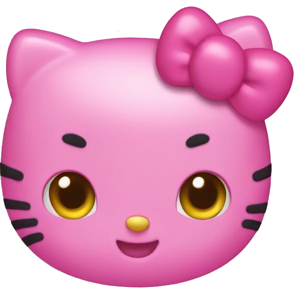 Hello kitty pink  emoji