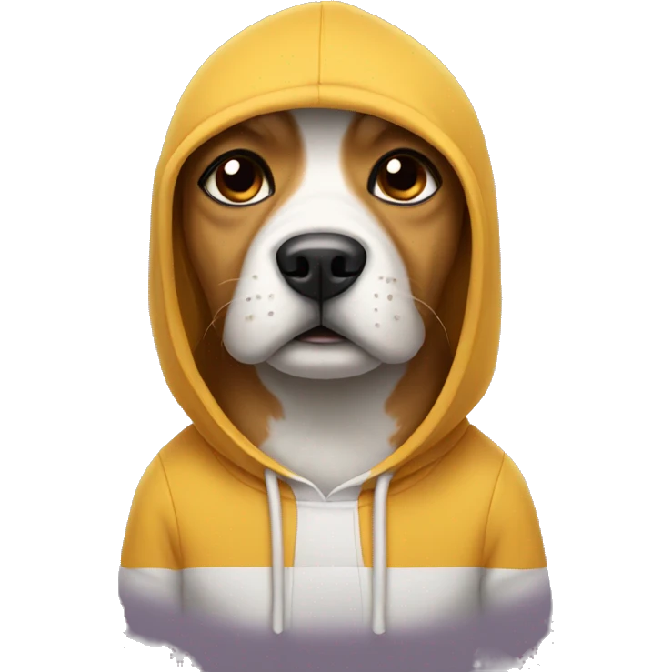 Dog with an Hoodie and a cap  emoji