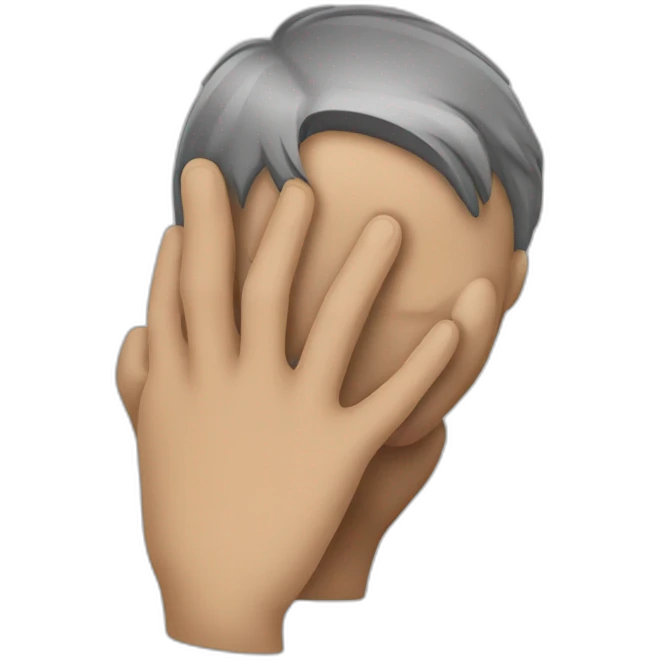 guy double face palm emoji