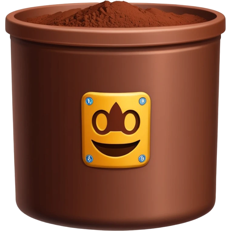 container of cocoa powder emoji