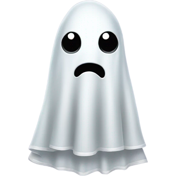 Ghost with a skirt emoji