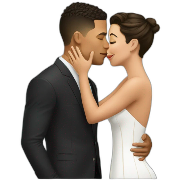 Ronaldo kissing emoji
