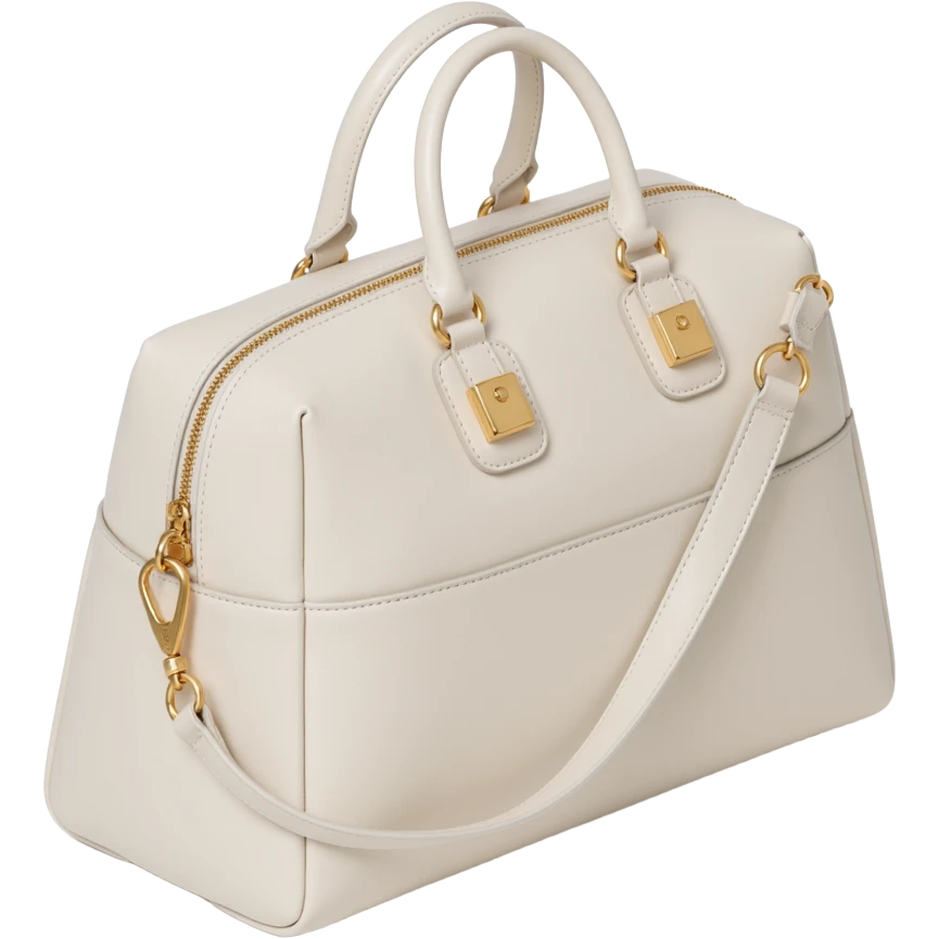 luxe ivory duffel bag emoji