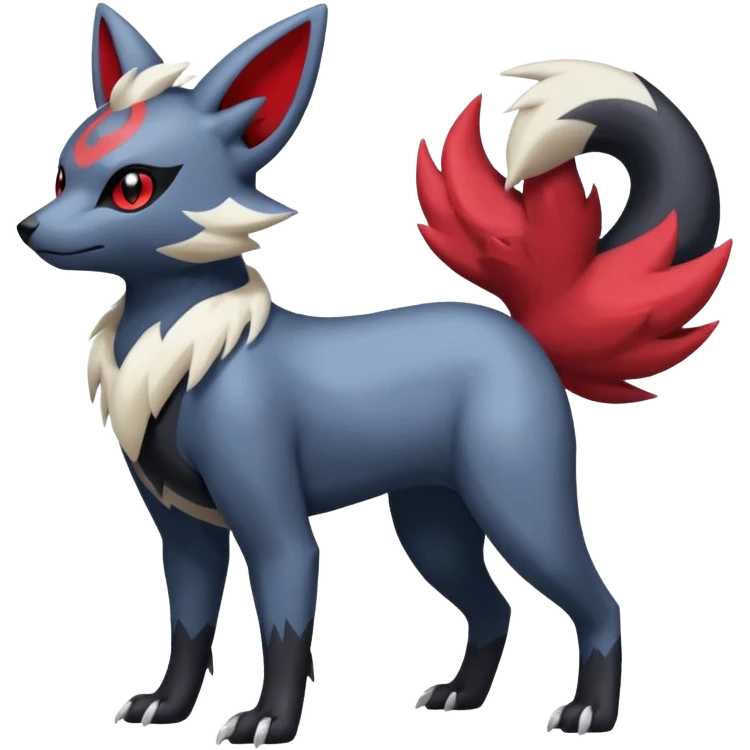 Zorua-Absol-Umbreon-Zangoose-fusion (full body) emoji