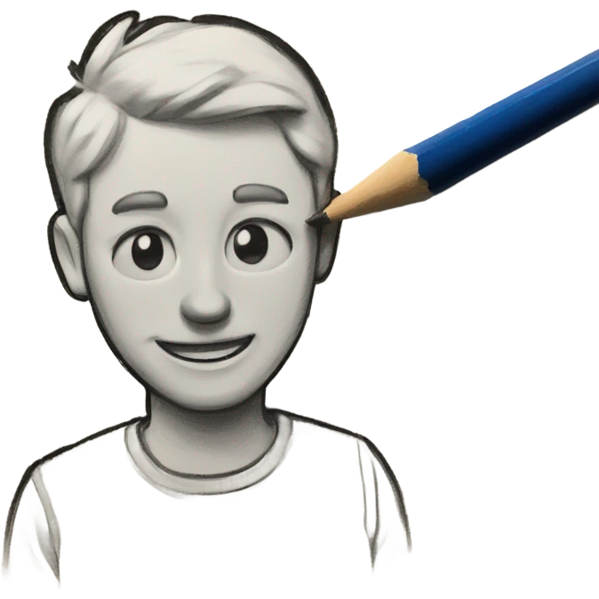 sketchbook and pencil emoji
