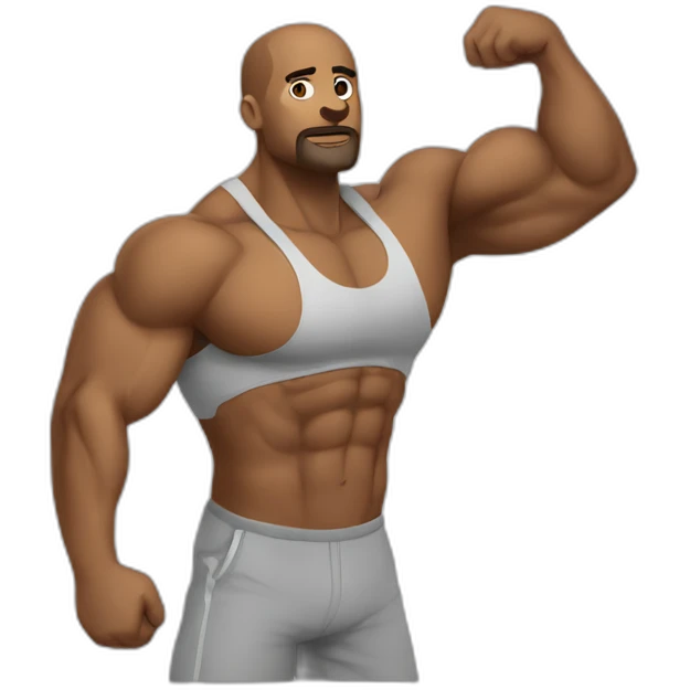 Homem treinando musculação emoji