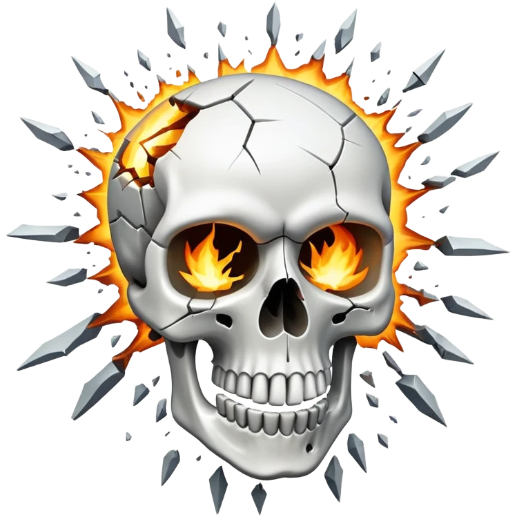 Exploding skull emoji