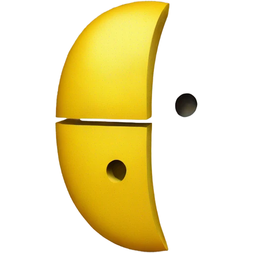 Pacman made only with text emoji