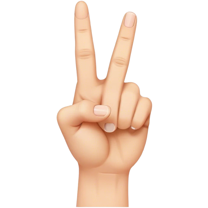 splayed hand with the middle finger pointing at the screen emoji