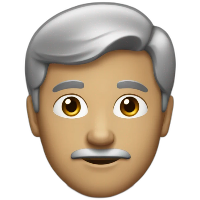 Homme intelligent et perspicace emoji