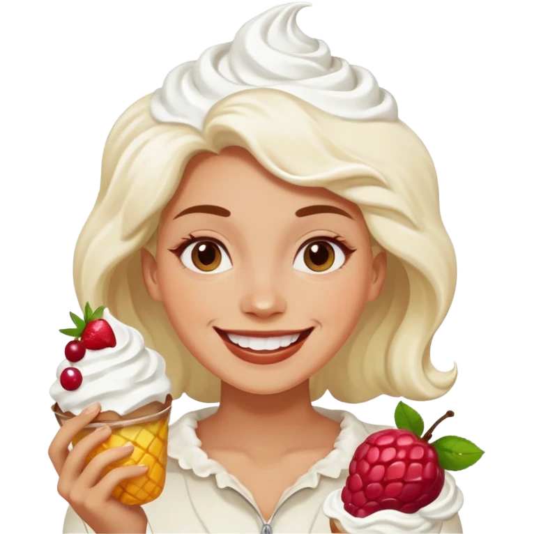 Female pie fight emoji